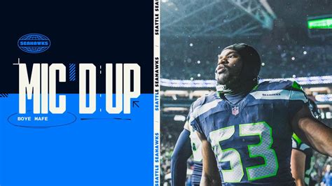 Seahawks Mic D Up Boye Mafe Week 15 2023 Seattle Seahawks YouTube