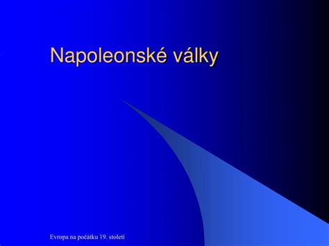 PPT Napoleonské války PowerPoint Presentation free download ID 4341567