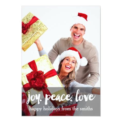 Happy Holidays Joy Peace Love Holiday Card Zazzle