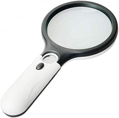 Adtala Led Light X Handheld Magnifier Illuminated Reading