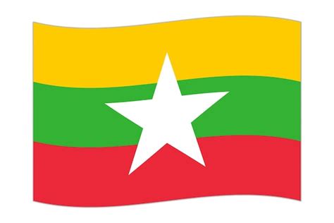 Myanmar Waving Flag Vectors And Illustrations For Free Download