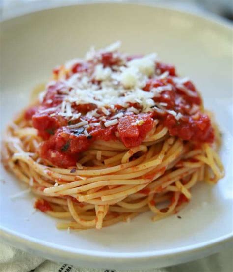 Spaghetti Arrabiata Spicy Pasta Recipe Simply Made Eats