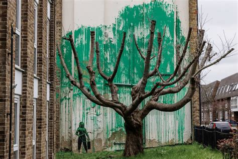 A Green-Hued Banksy Mural Has Popped Up in North London