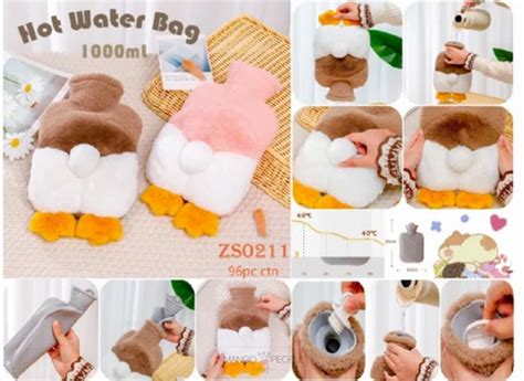 Hot Water Bag With Cute Cartoon Design Soft Cover For Pain Relief 1000ml At 520 00 Water