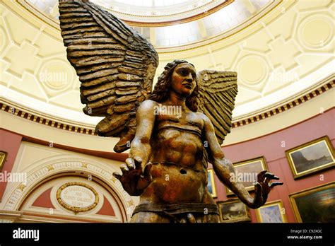 The Archangel Lucifer Bronze Statue By Sculptor Sir Jacob Epstein In