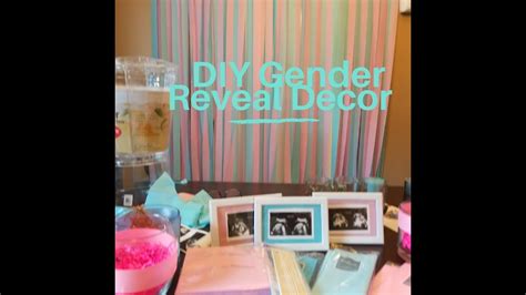 DIY Gender Reveal Decor Streamer Backdrop Tutorial YouTube