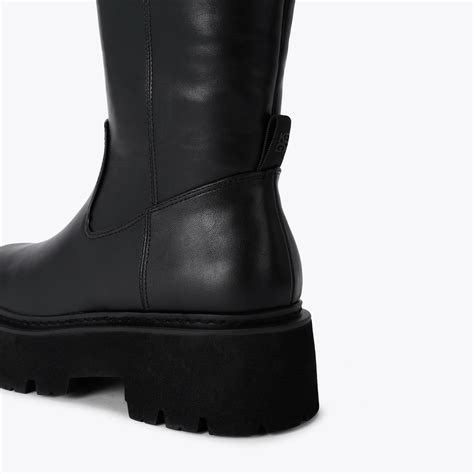 TRICK HIGH LEG Black High Leg Boot by KG KURT GEIGER