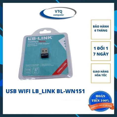 USB thu WIFI LB LINK NANO BL WN151 tiện lợi dùng cho laptop pc bảo