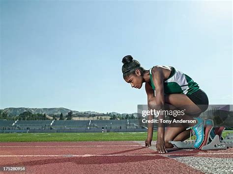 Black Woman Running Track Photos And Premium High Res Pictures Getty