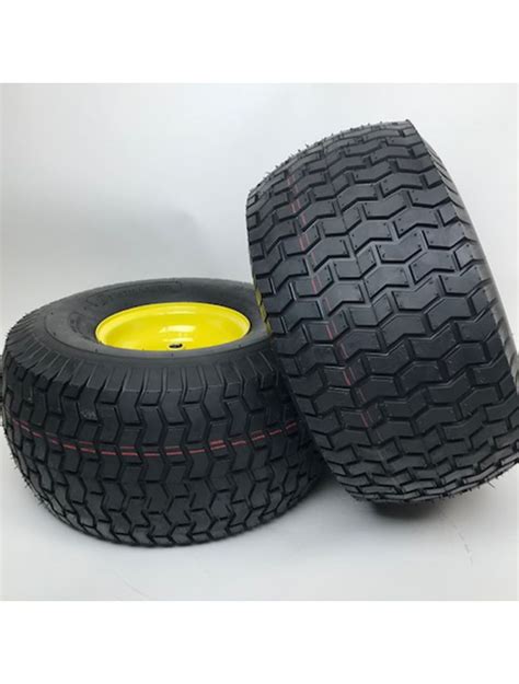 Set Of 2 20x10 00 8 Turf Tire And Rim For Lawn And Garden Mower 75