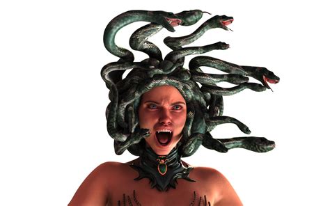 3d Illustration Pose Of The Grecian Mythological Medusa 47432933 Png