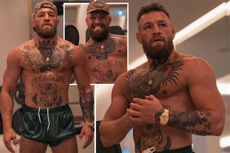 Conor Mcgregor Shows Off Bulging Biceps And Ripped Body As Ufc Ace