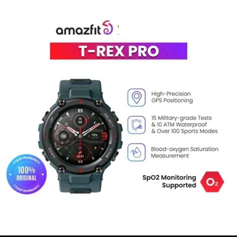 Jual Amazfit T Rex Pro Smartwatch Military Grade Sp Gps Di Seller