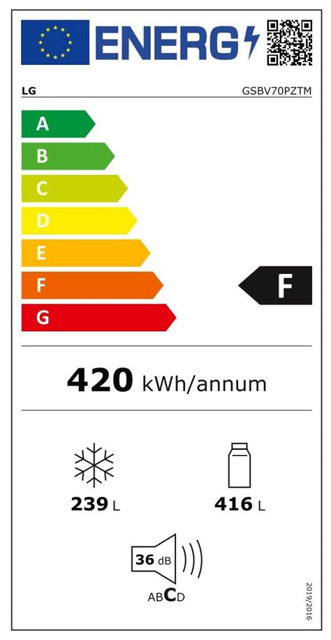 LG GSBV70PZTE Frigorifero Americano Side By Side Total No Frost Con