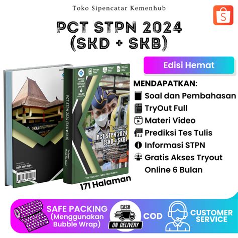 Jual Terbaru Buku PCT STPN 2024 SKD SKB Edisi Hemat Sesuai