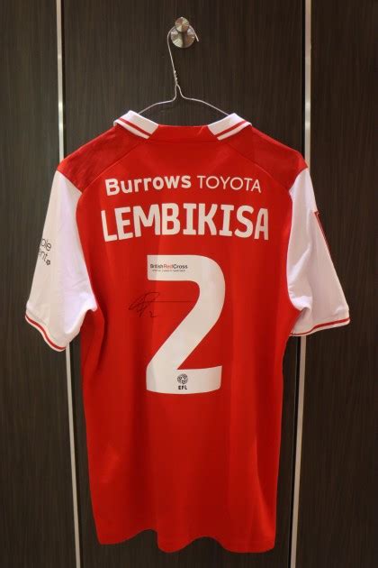 Dexter Lembikisa S Rotherham United Match Worn Signed Shirt Charitystars