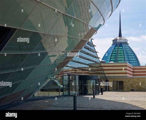 Outer shell of the climate house and dome of Mediterraneo,Bremerhaven,Bremen,Germany Stock Photo ...