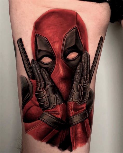 Deadpool Tattoo Tatuaje De Deadpool Tatuajes Marvel Tatuaje De La Fase Lunar