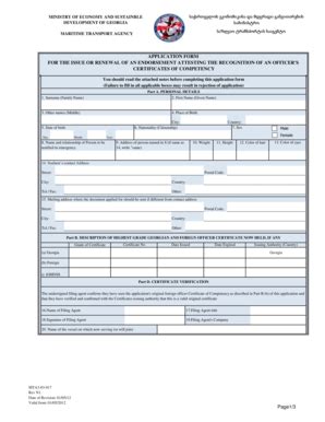 Fillable Online Application Form For The Issue Or Renewal Of An