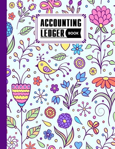 Accounting Ledger Book Flowers Accounting Ledger For Bookkeeping