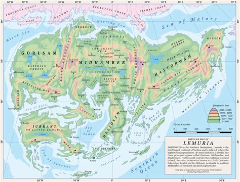 This map of Lemuria is part of my current WIP - an atlas of Yarthon. It ...