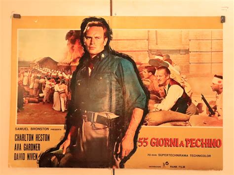"55 DIAS EN PEKIN" MOVIE POSTER - "55 DAYS AT PEKING" MOVIE POSTER