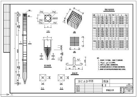 某预制桩大样结构节点构造详图 混凝土节点详图 筑龙结构设计论坛