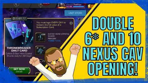 Double 6 Star And 10 Nexus Cav Crystal Opening Youtube