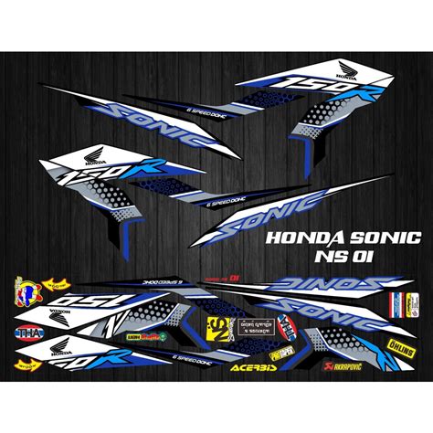 Jual STICKER STRIPING HONDA SONIC NS 01 Shopee Indonesia