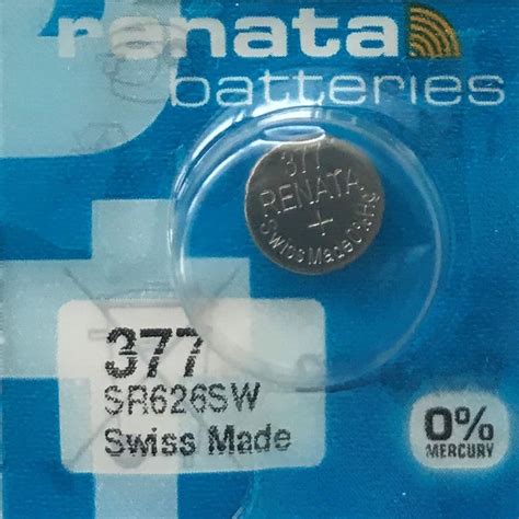 377 SR626SW Silver Oxide Batteries - Renata