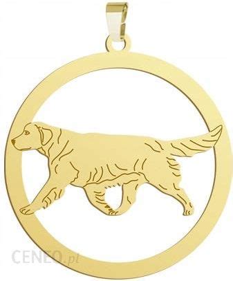 Mejk Jewellery Pozłacana Zawieszka Z Psem Golden Retriever Ceny i