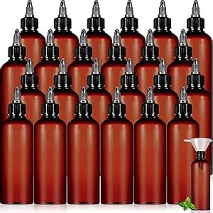 Amazon Barydat 24 Pcs Squeeze Bottle Twist Top Applicator Bottles