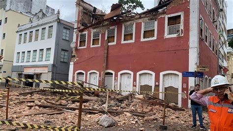 V Deo Mostra Momento Em Que Pr Dio Do Antigo Restaurante Colon Desaba