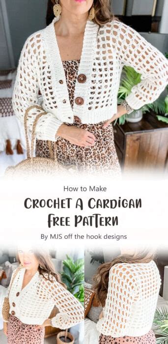 Lovely And Best Cropped Cardigan Free Crochet Pattern Ideas