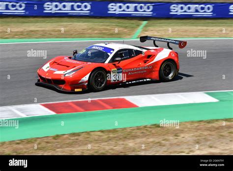 Scarperia IT July 2 2021 Ferrari 488 GT3 Evo Of Team Kessel Racing