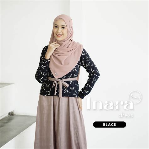 Jual Naisha Official Inara In Dress Gamis Inara Gamis Tanpa