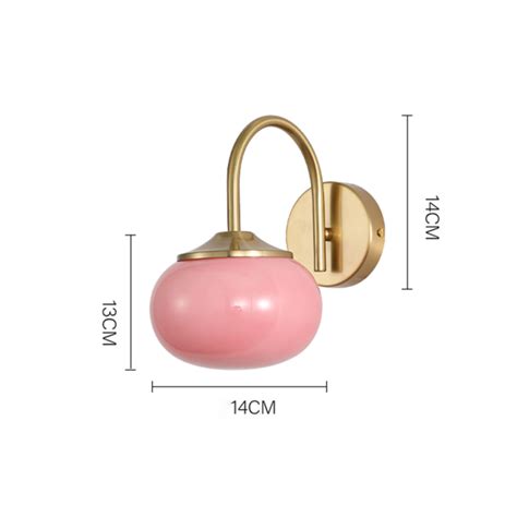 Homdiy Wall Lamp Marshmallow Sconce Pink Wall Light For Living Room