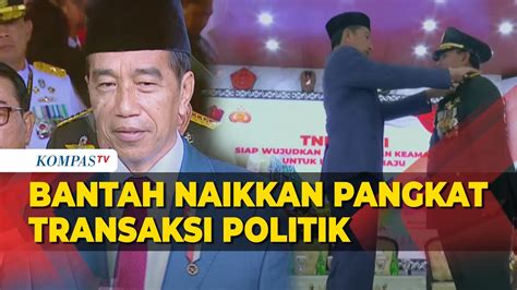 Presiden Jokowi Ungkap Alasan Naikkan Pangkat Prabowo Subianto Jadi