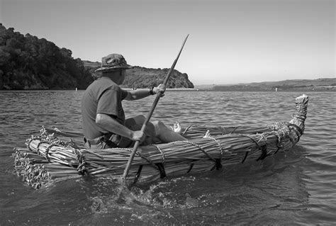 Tule reed rafts - Point Reyes Light