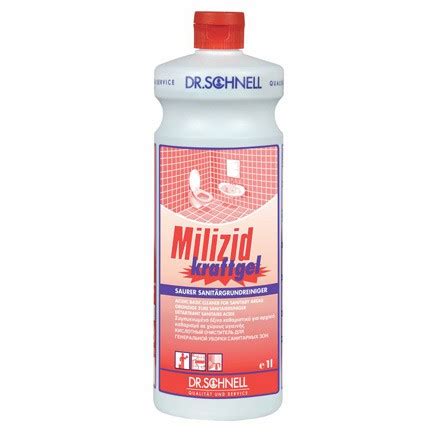 MILIZID KRAFTGEL DR.SCHNELL 1 л кислотное средство для чистки туалетов ...