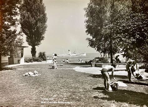 Alte Foto AK Horn Strandbad Am Bodensee Belebt Kaufen Auf Ricardo