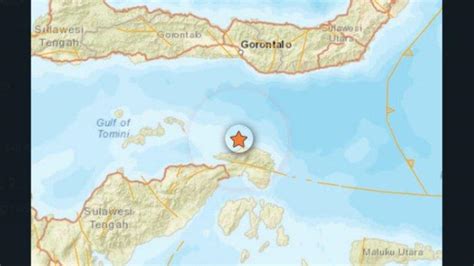 Lima Kali Gempa M M Teluk Tomini Gorontalo Sulteng Dalam Jam