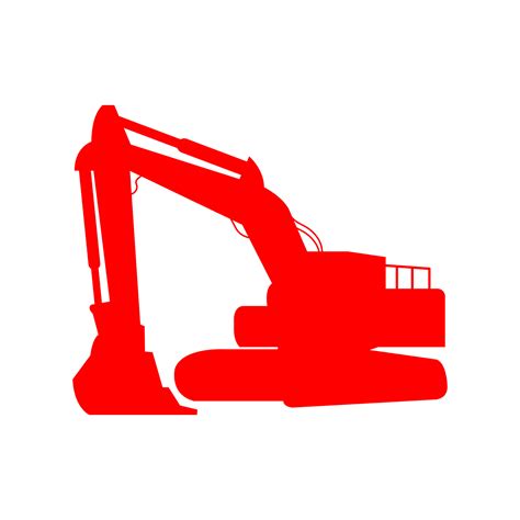 Excavator illustrated on background 4396641 Vector Art at Vecteezy