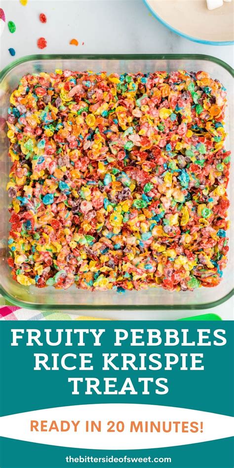 Fruity Pebble Rice Krispie Treats The Bitter Side Of Sweet