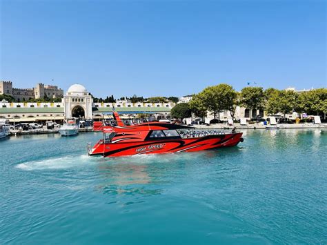 Rhodes Town High Speed Boat Trip To Lindos