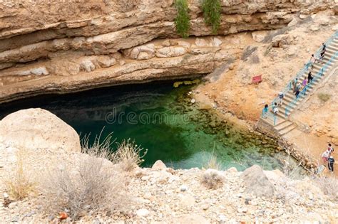 Bimmah Sinkhole in Bimmah Oman - March 23023 Editorial Stock Image - Image of visitors, items ...