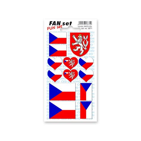 Samolepky FAN set ČR | CZECHMANIA.CZ