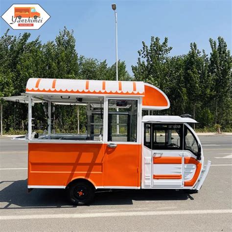 Electric 3 Wheel Food Truck Street Vending Tricycle Ice Cream Cart China Food Truck And Mobile