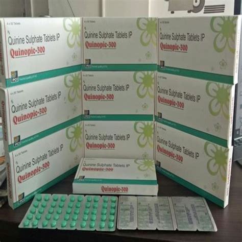 Quinopic 300 Quinine Sulphate Tablets 300 Mg Packaging Type Strips