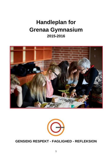 PDF Handleplan For Grenaa Gymnasium 2020 2 19 Over Udbud Af